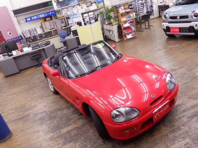 カプチーノ ベースグレード フルノーマル/(Tベルト・全油脂・エアコンコンプレッサー・エアコンガス・燃料ゲージ・燃料ポンプ・ガソリンホース、パイプ・ブレーキホース・バッテリー・ワイパー・タイヤ交換済+キャリパーOH済(9枚目)