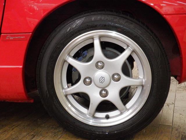 カプチーノ ベースグレード フルノーマル/(Tベルト・全油脂・エアコンコンプレッサー・エアコンガス・燃料ゲージ・燃料ポンプ・ガソリンホース、パイプ・ブレーキホース・バッテリー・ワイパー・タイヤ交換済+キャリパーOH済(46枚目)