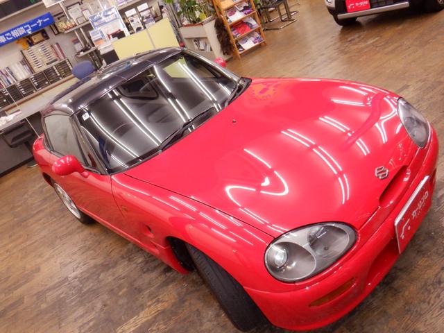 カプチーノ ベースグレード フルノーマル/(Tベルト・全油脂・エアコンコンプレッサー・エアコンガス・燃料ゲージ・燃料ポンプ・ガソリンホース、パイプ・ブレーキホース・バッテリー・ワイパー・タイヤ交換済+キャリパーOH済(56枚目)