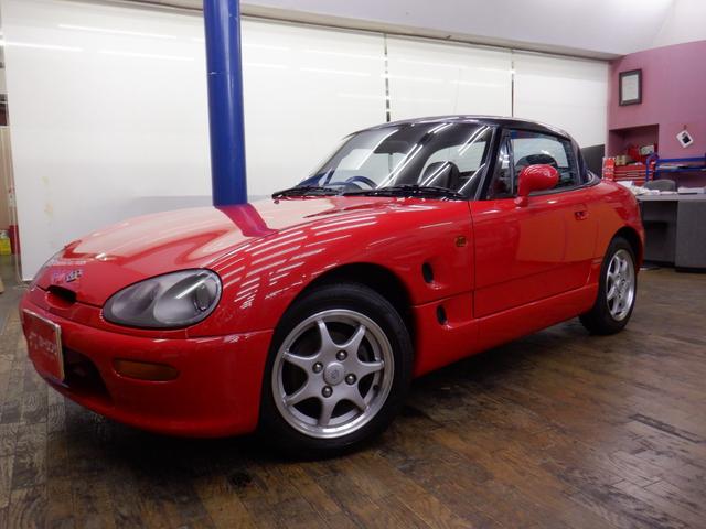 カプチーノ ベースグレード フルノーマル/(Tベルト・全油脂・エアコンコンプレッサー・エアコンガス・燃料ゲージ・燃料ポンプ・ガソリンホース、パイプ・ブレーキホース・バッテリー・ワイパー・タイヤ交換済+キャリパーOH済(57枚目)