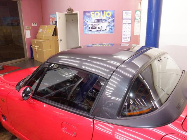 カプチーノ ベースグレード フルノーマル/(Tベルト・全油脂・エアコンコンプレッサー・エアコンガス・燃料ゲージ・燃料ポンプ・ガソリンホース、パイプ・ブレーキホース・バッテリー・ワイパー・タイヤ交換済+キャリパーOH済(58枚目)