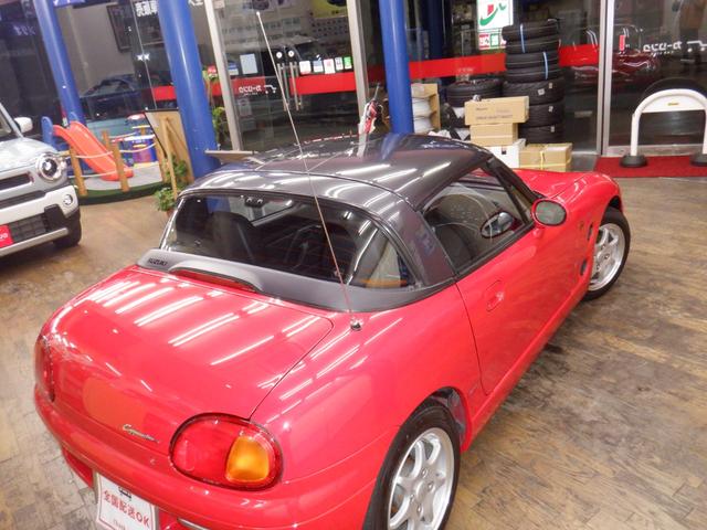 カプチーノ ベースグレード フルノーマル/(Tベルト・全油脂・エアコンコンプレッサー・エアコンガス・燃料ゲージ・燃料ポンプ・ガソリンホース、パイプ・ブレーキホース・バッテリー・ワイパー・タイヤ交換済+キャリパーOH済(60枚目)