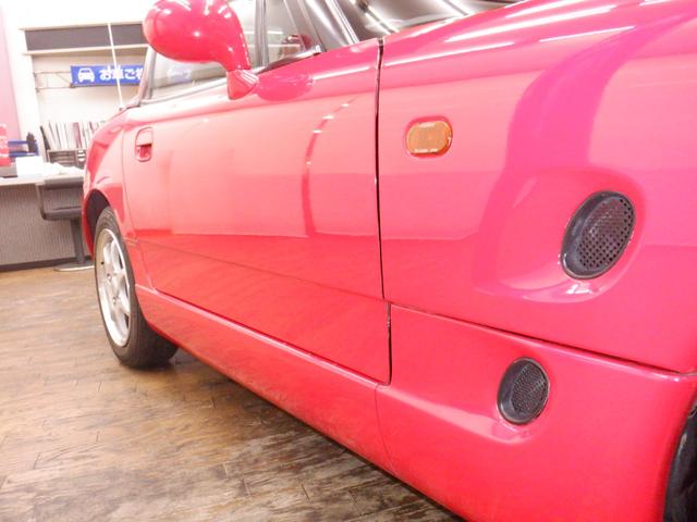 カプチーノ ベースグレード フルノーマル/(Tベルト・全油脂・エアコンコンプレッサー・エアコンガス・燃料ゲージ・燃料ポンプ・ガソリンホース、パイプ・ブレーキホース・バッテリー・ワイパー・タイヤ交換済+キャリパーOH済(63枚目)