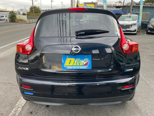 ジューク １５ＲＸ　１オーナー　禁煙車　ユーザー直接買取　フルセグナビ　バックカメラ　前後ドラレコ　ＥＴＣ２．０　インテリキー＆プッシュスタート　１７インチＡＷ　取説記録簿（6枚目）