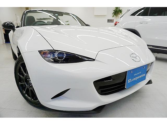 990S 登録済未使用車/ダークブルー幌/専用セッティング足廻&PCM/ブレンボキャリパ&ディスク/RAYSガンメタ16アルミ/6速MT/前後衝突軽減&車線&後方警告/LEDオートライト/革巻ステア/新車保証付(4枚目)
