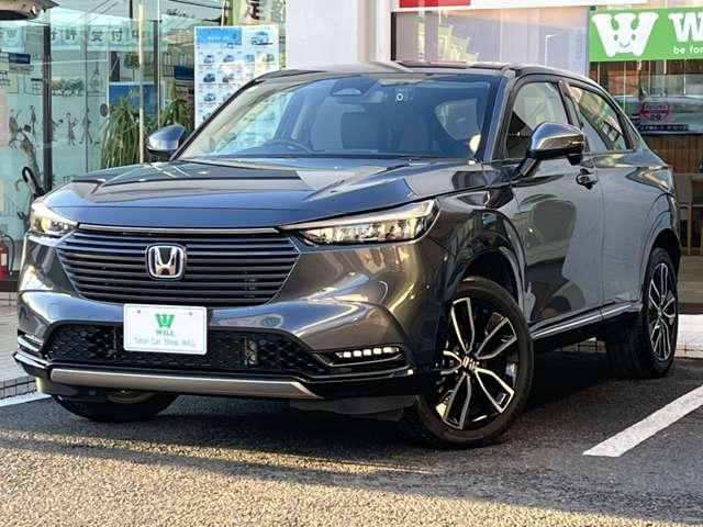 ヴェゼル ｅ：ＨＥＶ　Ｚ　ワンオーナー／禁煙車／１年距離無制限保証／純正ナビ／Ｂカメラ／ＥＴＣ２．０／電動バックドア／ホンダセンシング安全装置／パドルシフト／シートヒーター／ステアリングヒーター／プッシュスタート／スマートキー（2枚目）