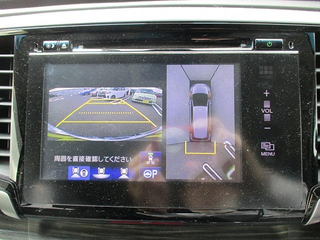 ハイブリッドアブソルート・ホンダセンシングEXパック 衝突軽減装置 純正SDナビ 後席モニター ハーフレザー 両側電動スライド 全方位カメラ ハーフレザー BTオーディオ 10エアバkック レーダークルーズ オットマンシート フルエアロ ETC BSM(5枚目)
