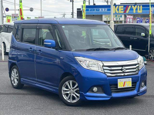 ソリオ ハイブリッドＭＺ　禁煙１オーナー　衝突軽減装置　車線逸脱警報　純正メーカーナビ　全方位カメラ　両側電動スライド　フルセグ　ＣＤ　ＤＶＤ　Ｂｌｕｅｔｏｏｔｈオーディオ　シートヒーター　ＨＩＤ　純正１５ＡＷ　スマートキー（22枚目）