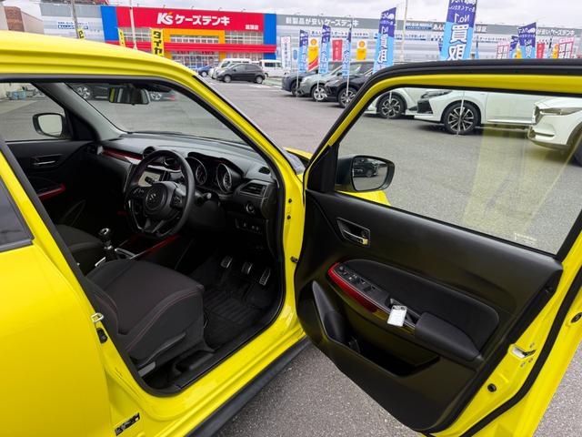 スイフトスポーツ ベースグレード 禁煙車 6速MT 純正8型SDナビ バックカメラ ETC 衝突軽減装置 車線逸脱警報 Bluetoothオーディオ フルセグTV シートヒーター LEDヘッドライト 追従クルコン ドラレコ 純正アルミ(14枚目)