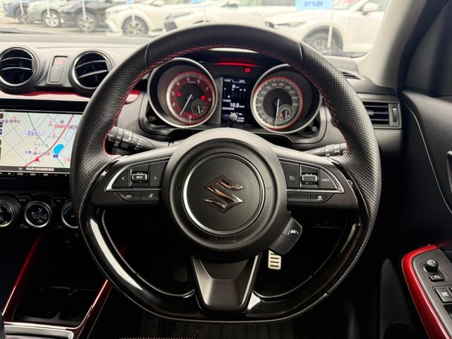 スイフトスポーツ ベースグレード 禁煙車 6速MT 純正8型SDナビ バックカメラ ETC 衝突軽減装置 車線逸脱警報 Bluetoothオーディオ フルセグTV シートヒーター LEDヘッドライト 追従クルコン ドラレコ 純正アルミ(30枚目)