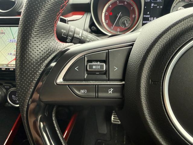 スイフトスポーツ ベースグレード 禁煙車 6速MT 純正8型SDナビ バックカメラ ETC 衝突軽減装置 車線逸脱警報 Bluetoothオーディオ フルセグTV シートヒーター LEDヘッドライト 追従クルコン ドラレコ 純正アルミ(31枚目)