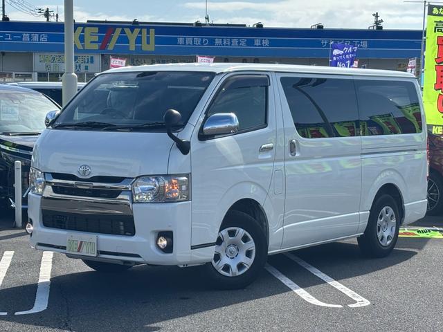 ハイエースバン スーパーＧＬ　ダークプライムＩＩ　禁煙１オーナー　両側電動スライド　衝突軽減装置　車線逸脱警報　純正ナビ　ナビ連動ドラレコ　バックカメラ　ＥＴＣ２．０　ハーフレザーシート　スマートキー　コーナーセンサ　ＬＥＤヘッドライト　１００Ｖ電源（20枚目）