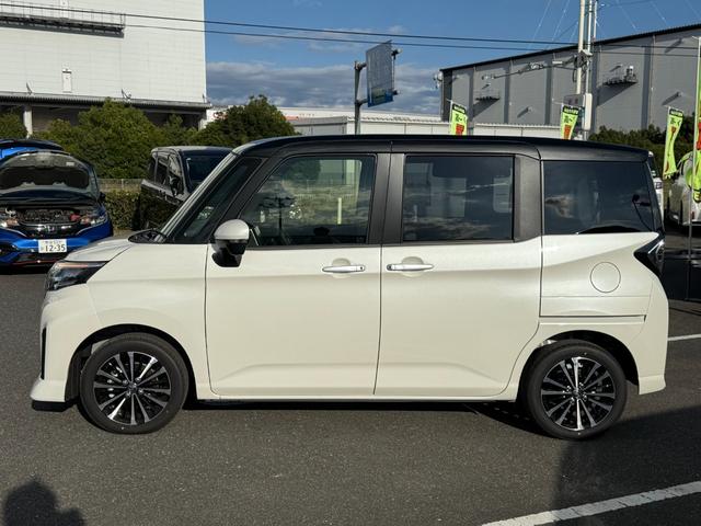 ルーミー カスタムG-T コンフォートパッケージ 登録済未使用車 全方位カメラ 9型ディスプレイオーディオ 両側電動スライド 衝突軽減装置 車線逸脱警報 Bluetoothオーディオ フルセグTV LEDヘッドライト コーナーセンサー シートヒーター(19枚目)