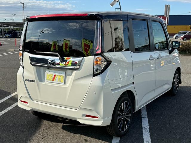 ルーミー カスタムG-T コンフォートパッケージ 登録済未使用車 全方位カメラ 9型ディスプレイオーディオ 両側電動スライド 衝突軽減装置 車線逸脱警報 Bluetoothオーディオ フルセグTV LEDヘッドライト コーナーセンサー シートヒーター(24枚目)