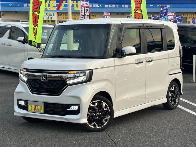 N-BOXカスタム G・Lターボホンダセンシング 禁煙車 純正8型ナビ 両側電動スライド バックカメラ ETC 衝突軽減装置 車線逸脱警報 Bluetoothオーディオ フルセグTV DVD再生 前後ドラレコ ハーフレザー シートヒーター 純正アルミ(23枚目)