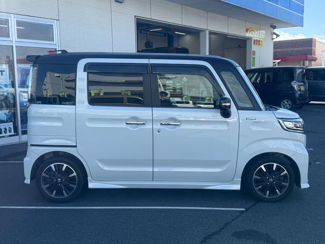 スペーシアカスタム ハイブリッドXSターボ 1オーナー SDナビ 両側電動スライド バックカメラ 衝突軽減装置 車線逸脱警報 Bluetoothオーディオ フルセグTV DVD再生 ハーフレザー シートヒーター LEDヘッドライト 純正アルミ(20枚目)