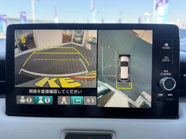 ヴェゼル ｅ：ＨＥＶ　ＰＬａＹ　禁煙１オーナー車　ガラスルーフ　メーカー９型ナビ　全方位カメラ　ＥＴＣ２．０　電動リヤゲート　ホンダセンシング　ＢＳＭ　ＢＴオーディオ　フルセグ　シート＆ステアリングヒーター　前後ドラレコ　純正アルミ（8枚目）