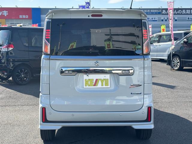 スペーシアカスタム ハイブリッドＸＳターボ　禁煙１オーナー車　衝突軽減装置　車線逸脱警報　メモリーナビ　バックカメラ　両側電動スライド　ＥＴＣ　純正１５ＡＷ　ヒーター付ハーフレザー　ＬＥＤヘッドライト　フォグ　クルコン　パドルシフト　ドラレコ（18枚目）