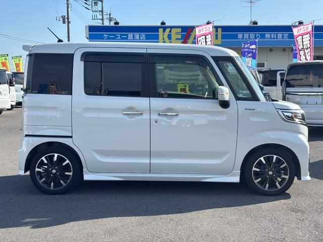 スペーシアカスタム ハイブリッドＸＳターボ　禁煙１オーナー車　衝突軽減装置　車線逸脱警報　メモリーナビ　バックカメラ　両側電動スライド　ＥＴＣ　純正１５ＡＷ　ヒーター付ハーフレザー　ＬＥＤヘッドライト　フォグ　クルコン　パドルシフト　ドラレコ（19枚目）