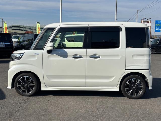 スペーシアカスタム ハイブリッドＸＳターボ　禁煙１オーナー車　衝突軽減装置　車線逸脱警報　メモリーナビ　バックカメラ　両側電動スライド　ＥＴＣ　純正１５ＡＷ　ヒーター付ハーフレザー　ＬＥＤヘッドライト　フォグ　クルコン　パドルシフト　ドラレコ（20枚目）