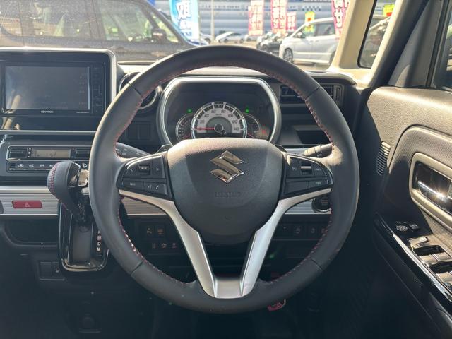 スペーシアカスタム ハイブリッドＸＳターボ　禁煙１オーナー車　衝突軽減装置　車線逸脱警報　メモリーナビ　バックカメラ　両側電動スライド　ＥＴＣ　純正１５ＡＷ　ヒーター付ハーフレザー　ＬＥＤヘッドライト　フォグ　クルコン　パドルシフト　ドラレコ（25枚目）