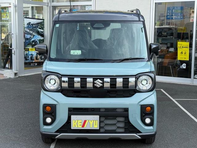 スペーシアギア ハイブリッドＸＺ　ターボ　届出済未使用車　メーカー９型メモリーナビ　全方位カメラ　両側電動スライド　マルチユースフラップ　衝突軽減装置　車線逸脱警報　コーナーセンサー　Ｂｌｕｅｔｏｏｔｈオーディオ　シート＆ステアリングヒーター（18枚目）