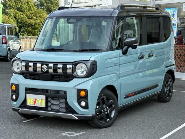 スペーシアギア ハイブリッドＸＺ　ターボ　届出済未使用車　メーカー９型メモリーナビ　全方位カメラ　両側電動スライド　マルチユースフラップ　衝突軽減装置　車線逸脱警報　コーナーセンサー　Ｂｌｕｅｔｏｏｔｈオーディオ　シート＆ステアリングヒーター（22枚目）