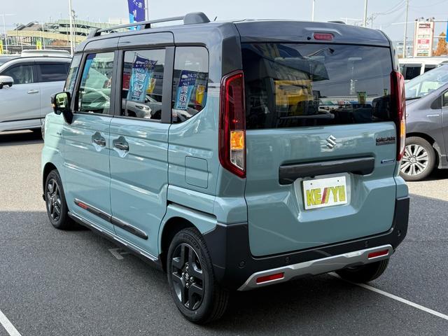 スペーシアギア ハイブリッドＸＺ　ターボ　届出済未使用車　メーカー９型メモリーナビ　全方位カメラ　両側電動スライド　マルチユースフラップ　衝突軽減装置　車線逸脱警報　コーナーセンサー　Ｂｌｕｅｔｏｏｔｈオーディオ　シート＆ステアリングヒーター（23枚目）