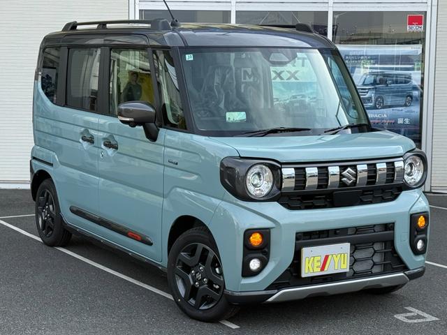 スペーシアギア ハイブリッドＸＺ　ターボ　届出済未使用車　メーカー９型メモリーナビ　全方位カメラ　両側電動スライド　マルチユースフラップ　衝突軽減装置　車線逸脱警報　コーナーセンサー　Ｂｌｕｅｔｏｏｔｈオーディオ　シート＆ステアリングヒーター（24枚目）