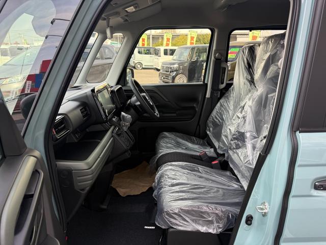 スペーシアギア ハイブリッドＸＺ　ターボ　届出済未使用車　メーカー９型メモリーナビ　全方位カメラ　両側電動スライド　マルチユースフラップ　衝突軽減装置　車線逸脱警報　コーナーセンサー　Ｂｌｕｅｔｏｏｔｈオーディオ　シート＆ステアリングヒーター（26枚目）