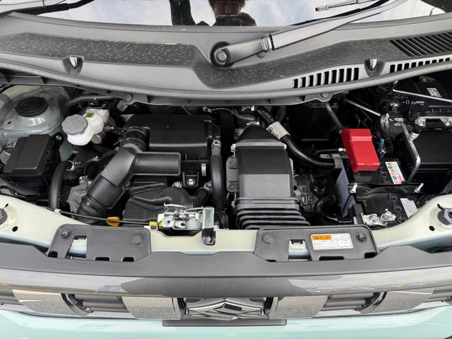 スペーシアギア ハイブリッドＸＺ　ターボ　届出済未使用車　メーカー９型メモリーナビ　全方位カメラ　両側電動スライド　マルチユースフラップ　衝突軽減装置　車線逸脱警報　コーナーセンサー　Ｂｌｕｅｔｏｏｔｈオーディオ　シート＆ステアリングヒーター（44枚目）