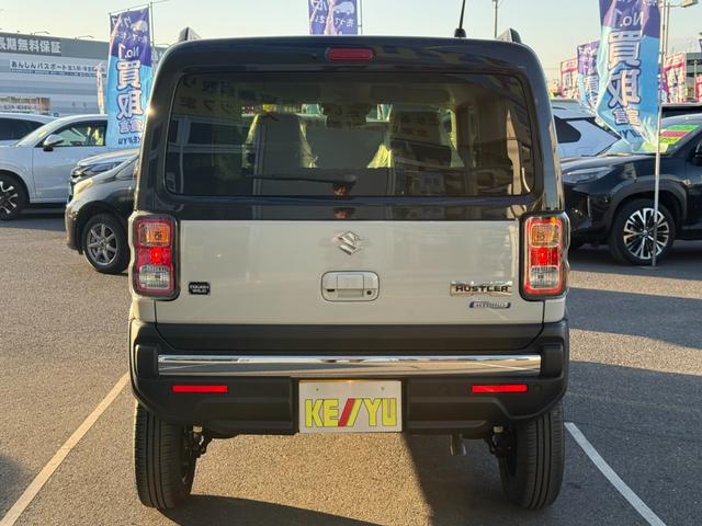 ハスラー タフワイルドターボ 届出済未使用車 メーカー9型ナビ 全方位カメラ 衝突軽減装置 車線逸脱警報 Bluetoothオーディオ フルセグ DVD コーナーセンサー シートヒーター ルーフレール 追従クルコン LEDライト(18枚目)