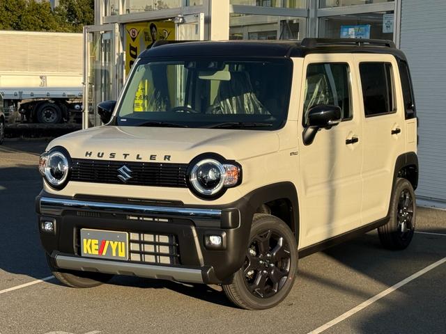 ハスラー タフワイルドターボ 届出済未使用車 メーカー9型ナビ 全方位カメラ 衝突軽減装置 車線逸脱警報 Bluetoothオーディオ フルセグ DVD コーナーセンサー シートヒーター ルーフレール 追従クルコン LEDライト(21枚目)