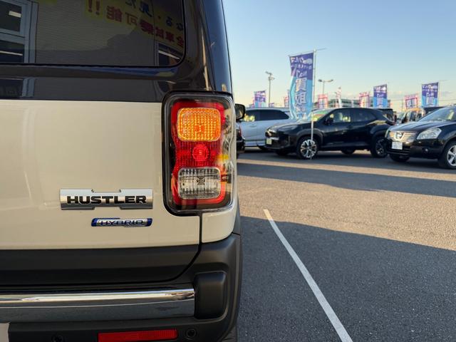 ハスラー タフワイルドターボ 届出済未使用車 メーカー9型ナビ 全方位カメラ 衝突軽減装置 車線逸脱警報 Bluetoothオーディオ フルセグ DVD コーナーセンサー シートヒーター ルーフレール 追従クルコン LEDライト(44枚目)