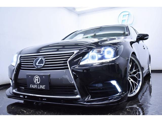 LS460 黒革・後期仕様・特別1年保証付車・走行無制限・新品フルエアロ・新品ホイール・新品タイヤ・4連イカリングBLACKライト・クリアランスS・音楽録音・DVD再生・Bluetooth・レーダー・クルコン(4枚目)