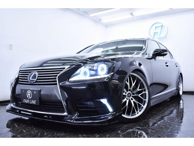 LS460 黒革・後期仕様・特別1年保証付車・走行無制限・新品フルエアロ・新品ホイール・新品タイヤ・4連イカリングBLACKライト・クリアランスS・音楽録音・DVD再生・Bluetooth・レーダー・クルコン(5枚目)