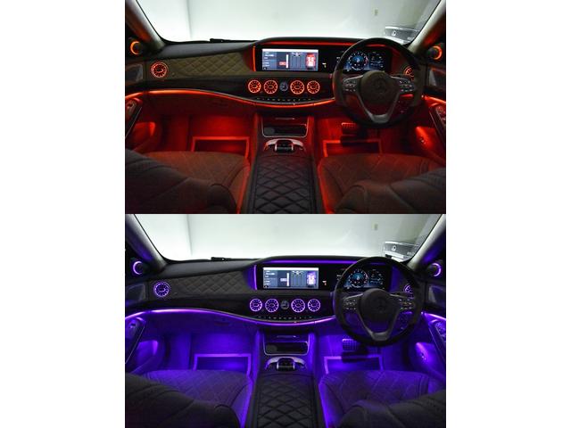 Ｓクラス Ｓ５６０ロング　ＡＭＧライン　ショーファーＰＫＧ・ｄｅｓｉｇｎｏスタイルＰＫＧ・ＡＭＧライン・パノラマＳＲ・リアエンターテイメントＳ・【Ｒｏｌｆ　Ｈａｒｔｇｅ】２１ｉｎ・ＦＲスポイラー・アンビエント連動ルーバー＆３Ｄツイーター（43枚目）