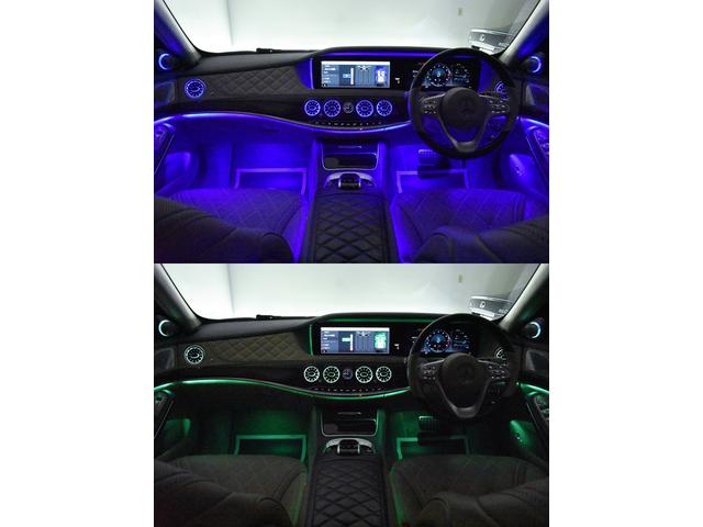 Ｓクラス Ｓ５６０ロング　ＡＭＧライン　ショーファーＰＫＧ・ｄｅｓｉｇｎｏスタイルＰＫＧ・ＡＭＧライン・パノラマＳＲ・リアエンターテイメントＳ・【Ｒｏｌｆ　Ｈａｒｔｇｅ】２１ｉｎ・ＦＲスポイラー・アンビエント連動ルーバー＆３Ｄツイーター（45枚目）