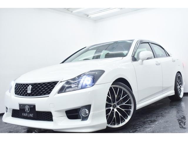 クラウン アスリート　スペシャルナビパッケージ　後期・新品エアロ・新品アルミホイール・新品タイヤ・イカリングＢＬＡＣＫカスタムライト・特別１年保証・走行無制限・クルーズコントロール・音楽録音・ＤＶＤ再生・地デジ・Ｂｌｕｅｔｏｏｔｈ・ビルトインＥＴＣ（5枚目）