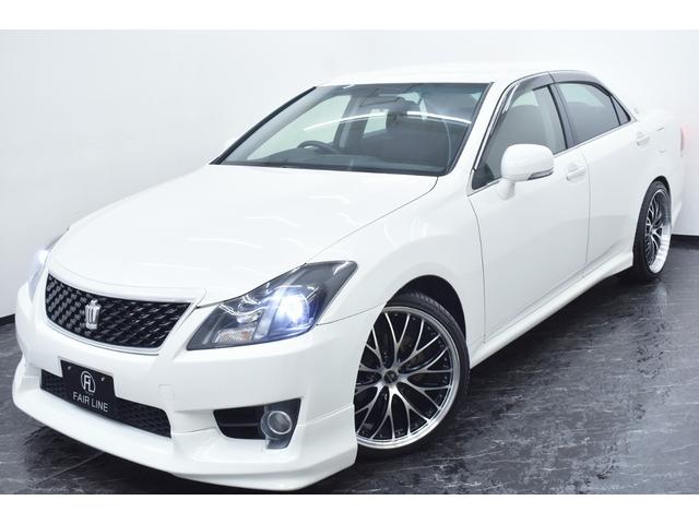 クラウン アスリート　スペシャルナビパッケージ　後期・新品エアロ・新品アルミホイール・新品タイヤ・イカリングＢＬＡＣＫカスタムライト・特別１年保証・走行無制限・クルーズコントロール・音楽録音・ＤＶＤ再生・地デジ・Ｂｌｕｅｔｏｏｔｈ・ビルトインＥＴＣ（6枚目）