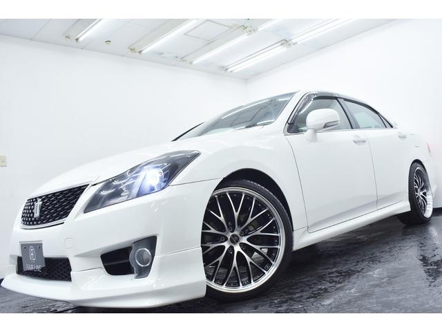 クラウン アスリート　スペシャルナビパッケージ　後期・新品エアロ・新品アルミホイール・新品タイヤ・イカリングＢＬＡＣＫカスタムライト・特別１年保証・走行無制限・クルーズコントロール・音楽録音・ＤＶＤ再生・地デジ・Ｂｌｕｅｔｏｏｔｈ・ビルトインＥＴＣ（7枚目）