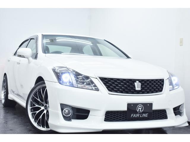 クラウン アスリート　スペシャルナビパッケージ　後期・新品エアロ・新品アルミホイール・新品タイヤ・イカリングＢＬＡＣＫカスタムライト・特別１年保証・走行無制限・クルーズコントロール・音楽録音・ＤＶＤ再生・地デジ・Ｂｌｕｅｔｏｏｔｈ・ビルトインＥＴＣ（10枚目）