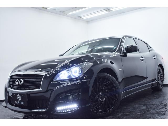 フーガ ２５０ＧＴ　Ａパッケージ　黒ハーフレザー・新品インパル仕様フルエアロ・新品アルミホイール＆タイヤ・ＩＮＦＩＮＩＴＩ・イカリングＢＬＡＣＫカスタムライト・特別１年保証・走行無制限・クルーズコントロール・地デジ・Ｂｌｕｅｔｏｏｔｈ（5枚目）