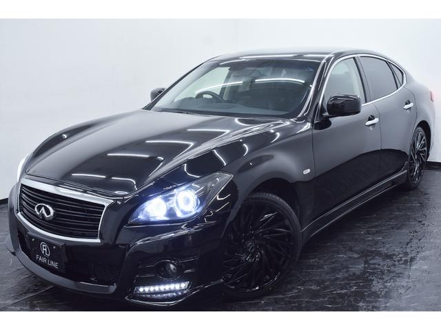 フーガ ２５０ＧＴ　Ａパッケージ　黒ハーフレザー・新品インパル仕様フルエアロ・新品アルミホイール＆タイヤ・ＩＮＦＩＮＩＴＩ・イカリングＢＬＡＣＫカスタムライト・特別１年保証・走行無制限・クルーズコントロール・地デジ・Ｂｌｕｅｔｏｏｔｈ（6枚目）