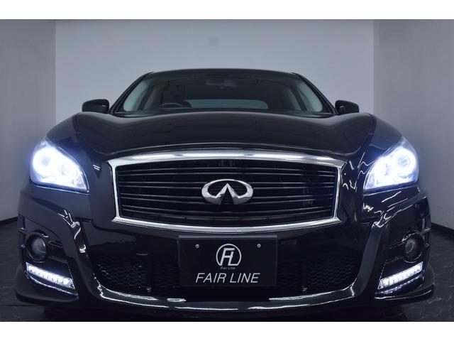 フーガ ２５０ＧＴ　Ａパッケージ　黒ハーフレザー・新品インパル仕様フルエアロ・新品アルミホイール＆タイヤ・ＩＮＦＩＮＩＴＩ・イカリングＢＬＡＣＫカスタムライト・特別１年保証・走行無制限・クルーズコントロール・地デジ・Ｂｌｕｅｔｏｏｔｈ（9枚目）