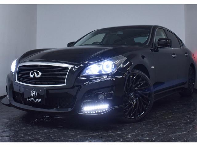 フーガ ２５０ＧＴ　Ａパッケージ　黒ハーフレザー・新品インパル仕様フルエアロ・新品アルミホイール＆タイヤ・ＩＮＦＩＮＩＴＩ・イカリングＢＬＡＣＫカスタムライト・特別１年保証・走行無制限・クルーズコントロール・地デジ・Ｂｌｕｅｔｏｏｔｈ（66枚目）