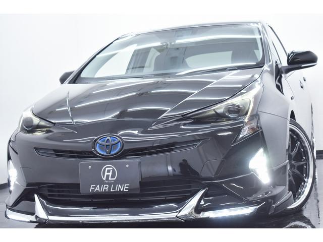 プリウス Ｓ　モデリスタ仕様フルエアロ・新品アルミホイール・新品タイヤ・ＢＬＡＣＫカスタムライト・ＢＬＡＣＫカスタムテール・新品ウッドコンビステアリング・特別１年保証・走行無制限・地デジ・Ｂｌｕｅｔｏｏｔｈ・記録簿（4枚目）