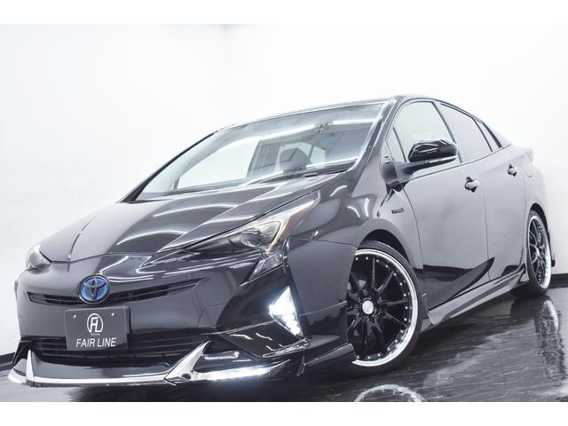 プリウス Ｓ　モデリスタ仕様フルエアロ・新品アルミホイール・新品タイヤ・ＢＬＡＣＫカスタムライト・ＢＬＡＣＫカスタムテール・新品ウッドコンビステアリング・特別１年保証・走行無制限・地デジ・Ｂｌｕｅｔｏｏｔｈ・記録簿（5枚目）