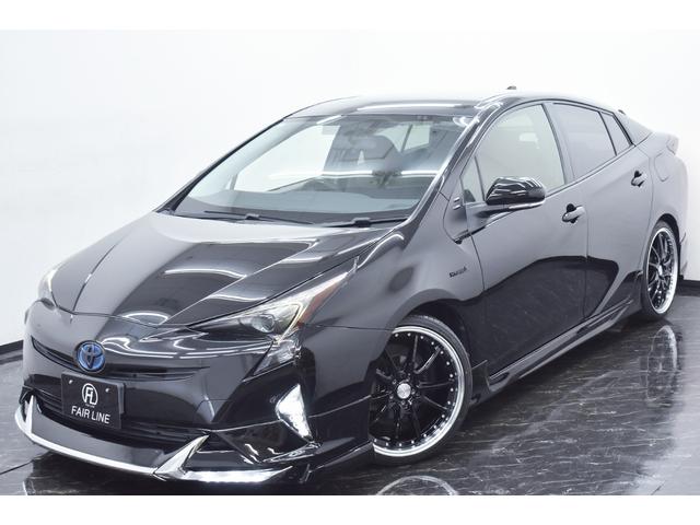 プリウス Ｓ　モデリスタ仕様フルエアロ・新品アルミホイール・新品タイヤ・ＢＬＡＣＫカスタムライト・ＢＬＡＣＫカスタムテール・新品ウッドコンビステアリング・特別１年保証・走行無制限・地デジ・Ｂｌｕｅｔｏｏｔｈ・記録簿（6枚目）