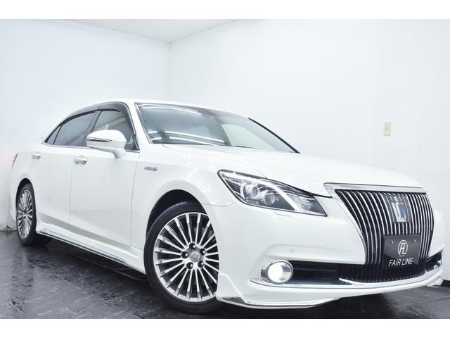 クラウンマジェスタ Fバージョン 黒革・新品モデリスタ仕様フルエアロ・純正OP18inアルミホイール・特別1年保証・走行無制限・レーダークルーズ・クリアランスソナー・オートハイビーム・音楽録音・DVD再生・地デジ・Bluetooth(11枚目)